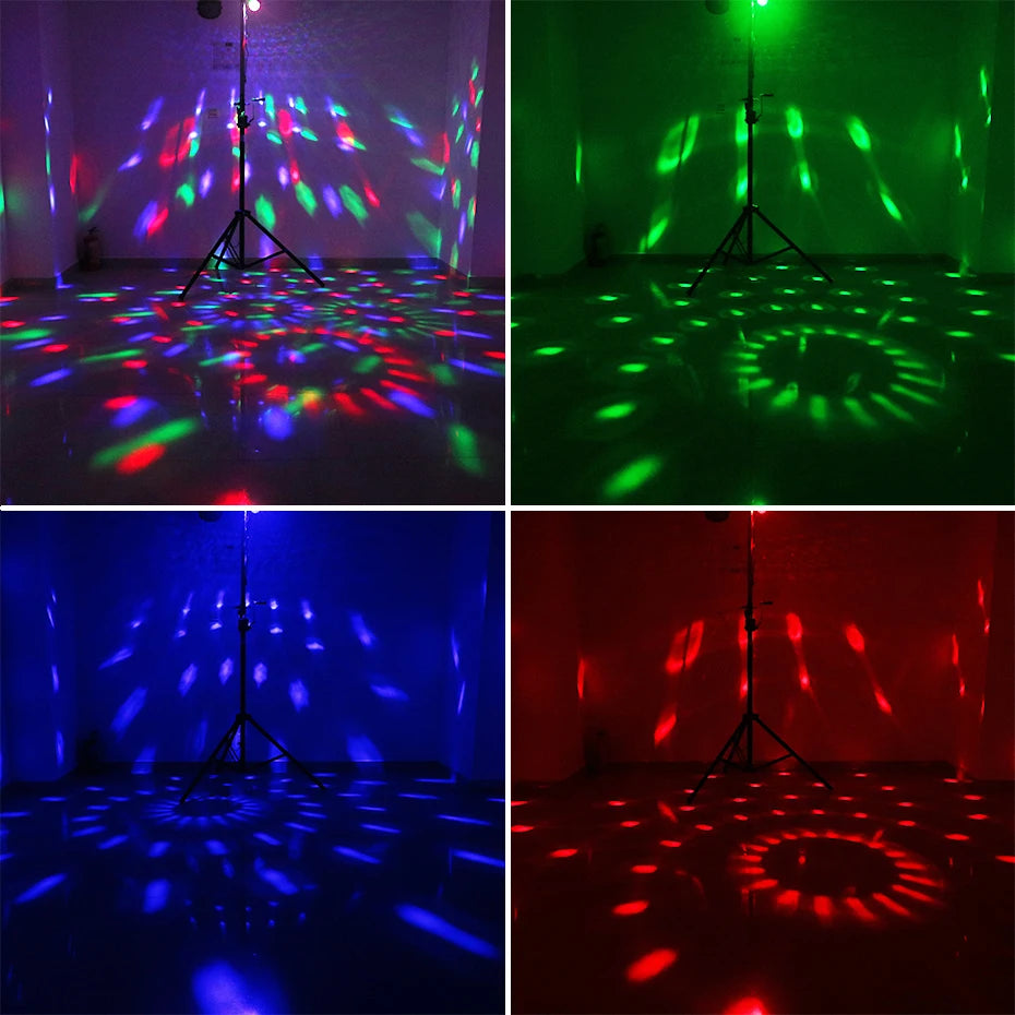 ALIEN RGB Rotierende Magische Disco-Kugel – Soundgesteuertes DJ-Stroboskoplicht – Perfekt für Party, Hochzeit, Tanz, Weihnachten & Geburtstags-Show