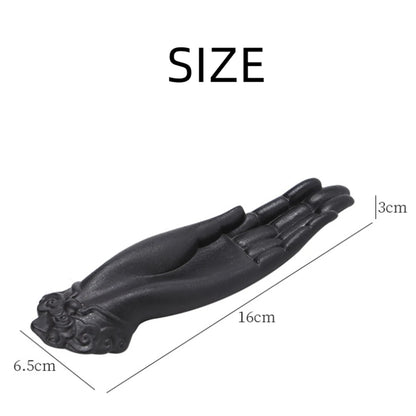 Keramik Buddhas Hand Faden Räucherstäbchen Brenner Antik Liegendes Aroma Räucherstäbchen Räuchergefäß Kreatives Zen Indoor Home Office Dekoration