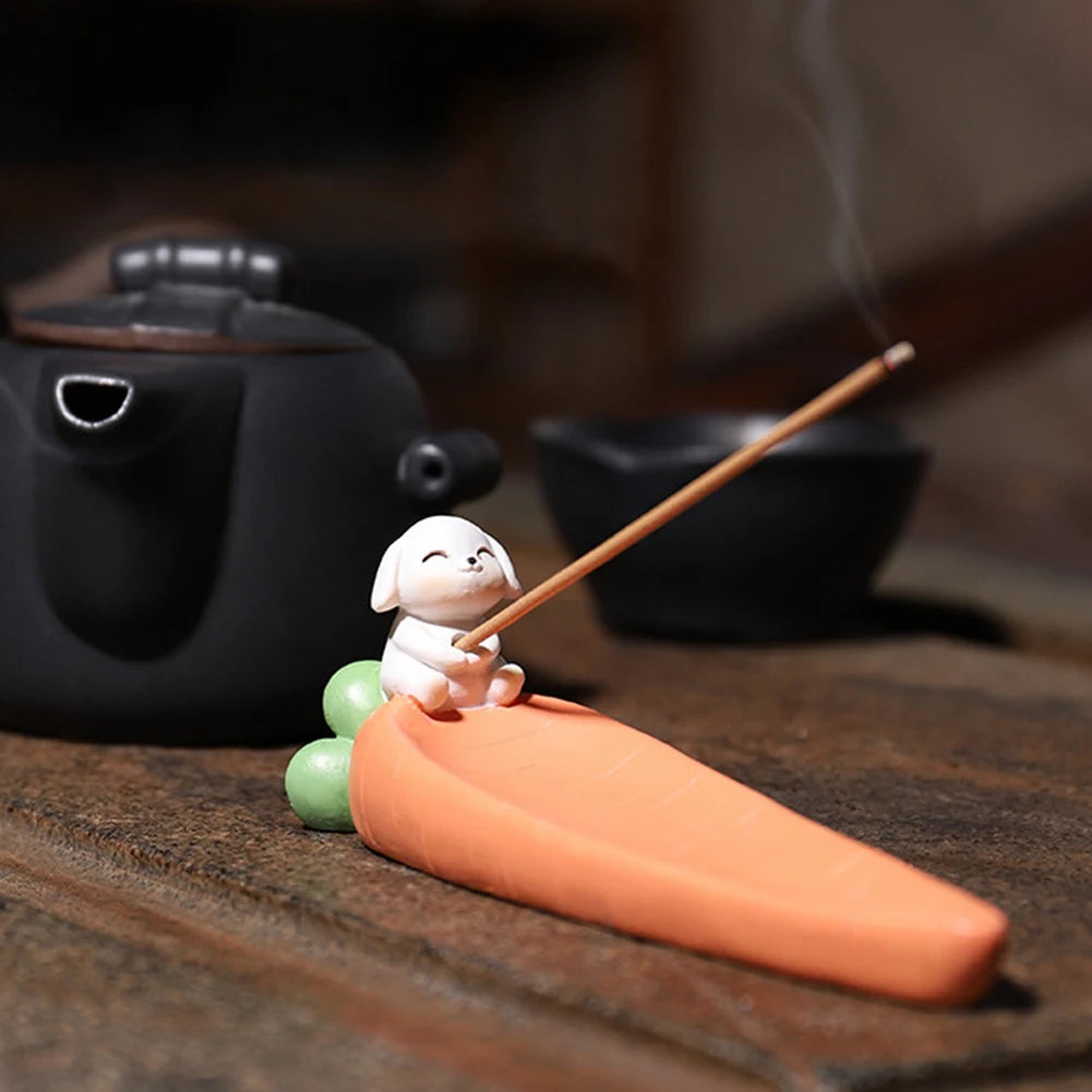 Harz Stab Räucherstäbchen Brenner Halter Kleintier Weihrauch Zuhause Incent Brenner Asche Fänger Halter Zuhause Wohnzimmer Büro Dekor