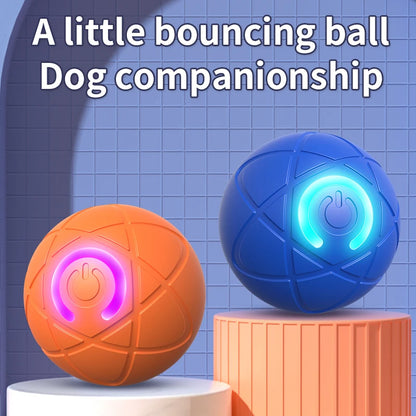 Neuer Smart Dog Toy Ball Elektronischer interaktiver Haustier Spielzeug Moving Ball USB Automatischer Begleitspielzeug Springball für Welpen Geburtstag Gi
