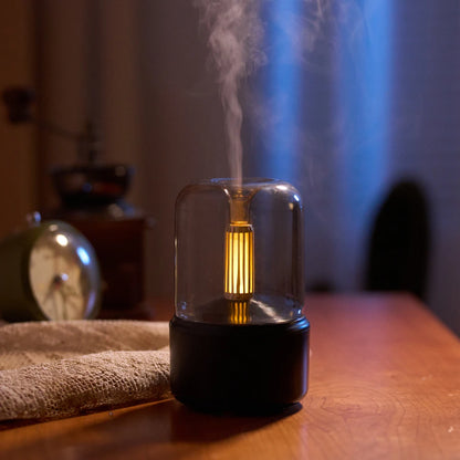 Tragbarer Mini Aroma Diffusor USB Luftbefeuchter Ätherisches Öl Nachtlicht Kälte Nebel Maker Sprüher für Zuhause Geschenk