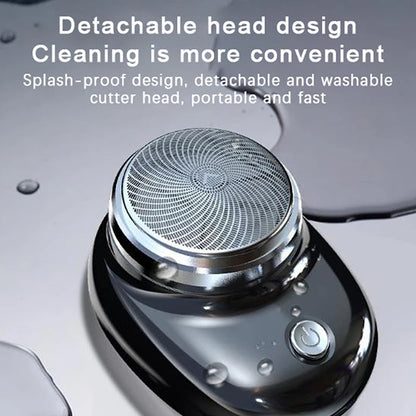 Elektrischer Rasierer, tragbarer Rasierapparat für Männer auf Reisen, für Nass- und Trockenrasur geeignet, USB-wiederaufladbar, Typ-C-Ladung, Mini-Rasiermaschine