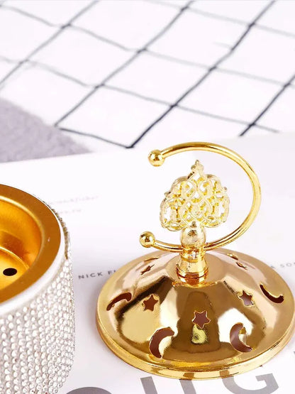 Mittlerer Osten Europäischer Stil Bakhoor Brenner Heimdekoration Ornamente Bakhoor Brenner Diamant Mode Räucherstäbchen Brenner