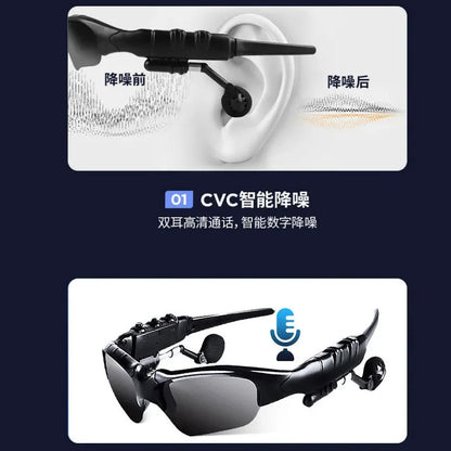 Originale Xiaomi Bluetooth polarisierte Brille mit drahtlosen Bluetooth -Ohrhörern Sport Stereo Sound Ohrhörer Mijia Headset Sonnenbrille