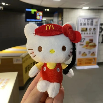 Sanrio Anime Kawaii Hello Kittys – McDonald's Revenue Officer, Cinnamoroll-Mikrofon-Plüschanhänger, Pochacco-Mädchen-Taschen-Geschenk