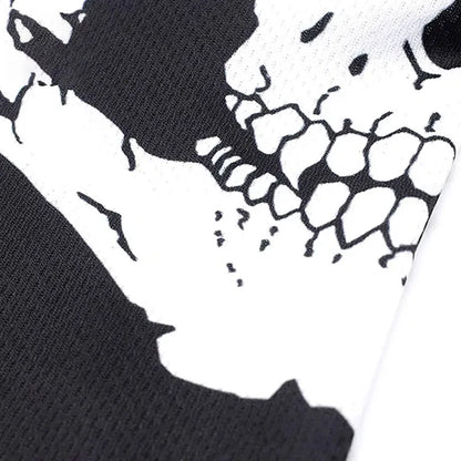 Halloween-Schädel-Print: Cosplay-Kostüm, Geister-Gesichtsmaske, Vollgesichtsmaske für Outdoor-Motorradfahren, Herrenmütze, Skimaske.