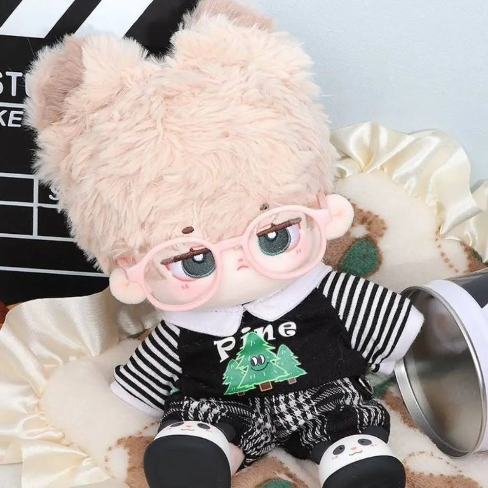 Mini-Brillen für Puppen – Zubehör für 1/3 BJD-Puppen, Plastikbrillen, 60 cm BJD-Puppen, 2,5 cm/6,5 cm/9 cm runde transparente Gläser