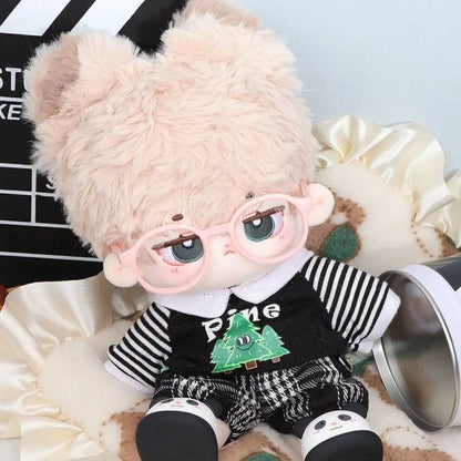 Mini-Brillen für Puppen – Zubehör für 1/3 BJD-Puppen, Plastikbrillen, 60 cm BJD-Puppen, 2,5 cm/6,5 cm/9 cm runde transparente Gläser