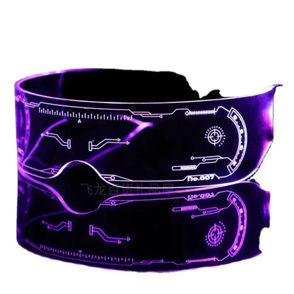Bunte leuchtende LED-Brille: Für Musikbars, KTV, Neonpartys, Weihnachten, Halloween-Dekoration, LED-Schutzbrille, Festival-Requisiten.