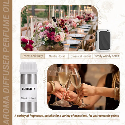 100ML Hotel Aromaöl Ätherisches Öl für Diffusor Aromatische Oase Raumduft Lufterfrischer Home Parfümöl