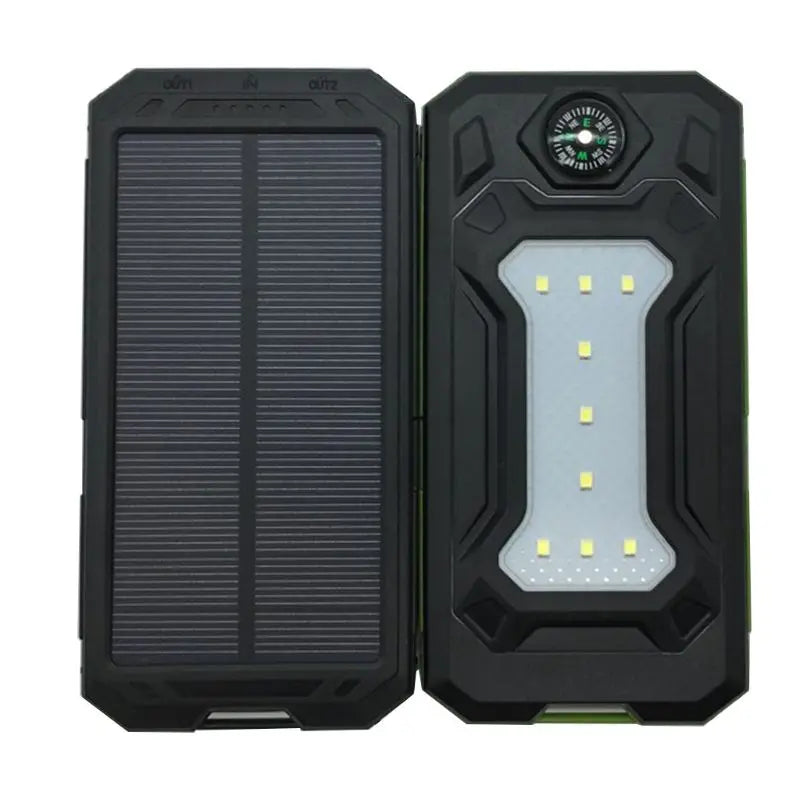 Tragbares 10000mah Dual-USB-Powerbank-Gehäuse Wasserdichtes Solar-Powerbank-Gehäuse Universell für Telefonladegerät Keine Batterien