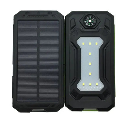 Tragbares 10000mah Dual-USB-Powerbank-Gehäuse Wasserdichtes Solar-Powerbank-Gehäuse Universell für Telefonladegerät Keine Batterien