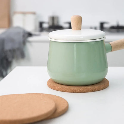 Fashion Cork Coaster 0,8 cm verdickter eingravierter Wikinger -Stil Tee Kaffeetasse Halter für Küchenmatten Tischgeschirr Rundgetränke Untersetzer Untersetzer