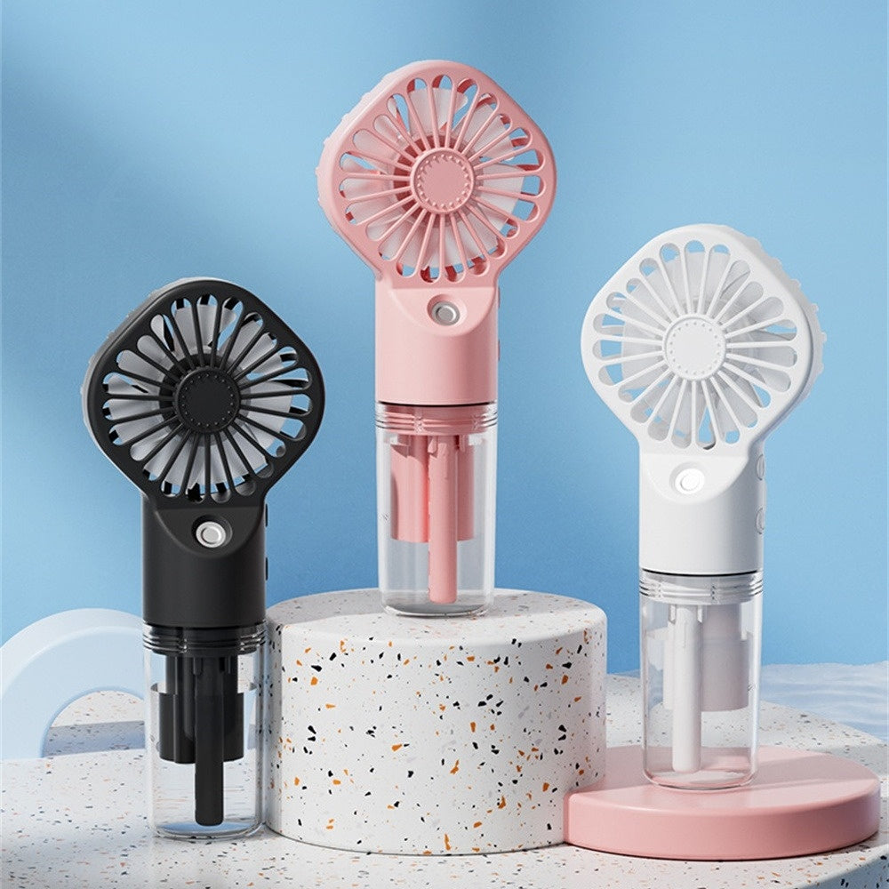 Hand-Spray-Ventilator tragbarer Mini-Aufladung Befeuchtung kleiner Hand ventilator