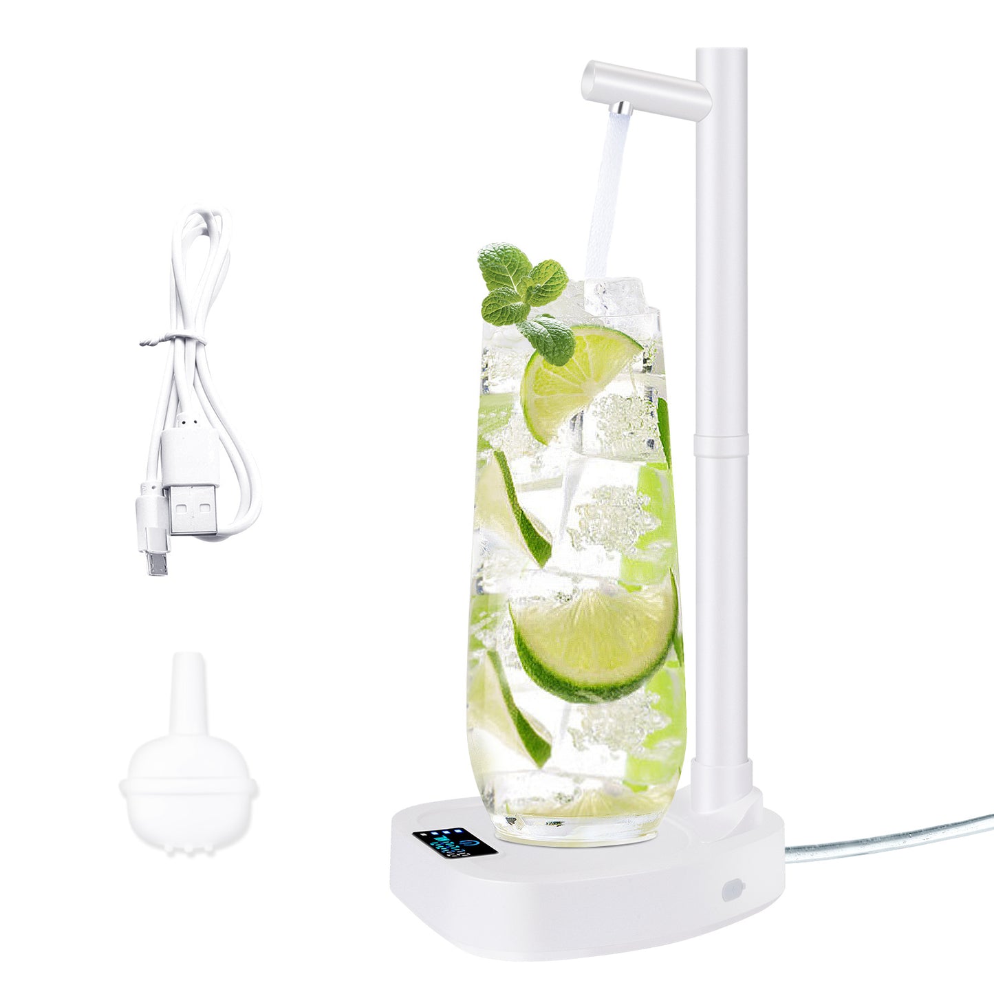 Automatische Wasser flasche Desktop Wiederauf ladbare Wassersp ender mit Stand