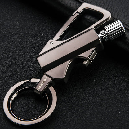 Creative-Metal-Keychain-Lighter-Wild-Fire-Ten-Tausend-Male-Use-Kerosin-Feuerzeuge-Geschenke-für-Männer
