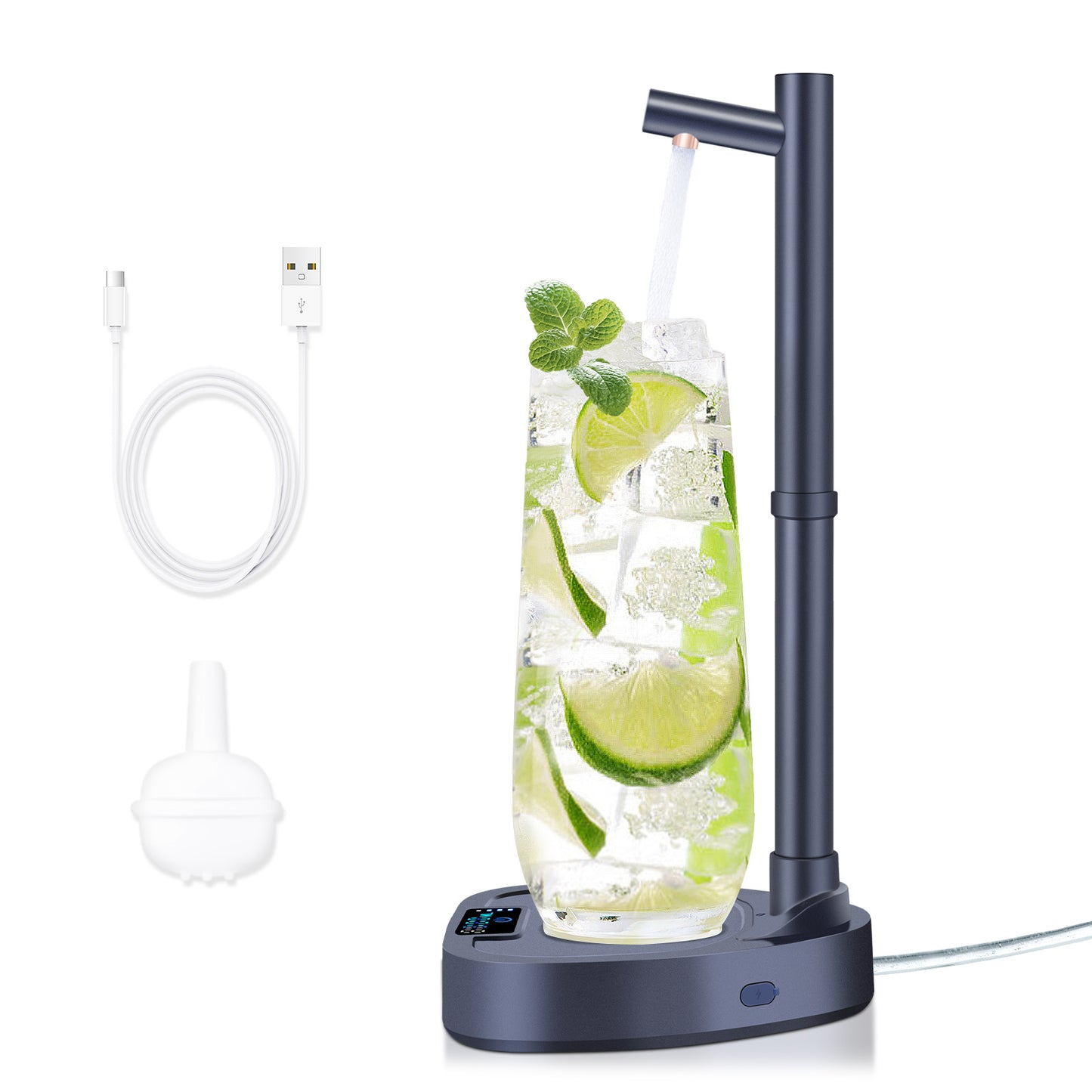 Automatische Wasser flasche Desktop Wiederauf ladbare Wassersp ender mit Stand