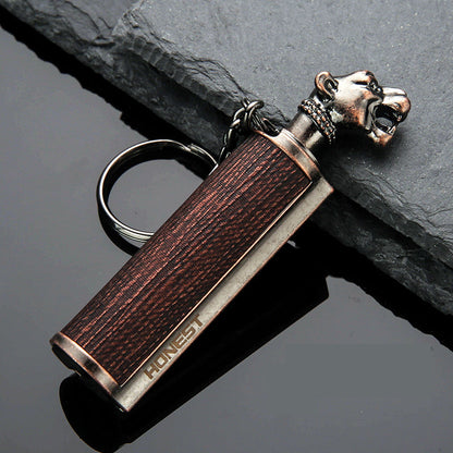 Creative-Metal-Keychain-Lighter-Wild-Fire-Ten-Tausend-Male-Use-Kerosin-Feuerzeuge-Geschenke-für-Männer